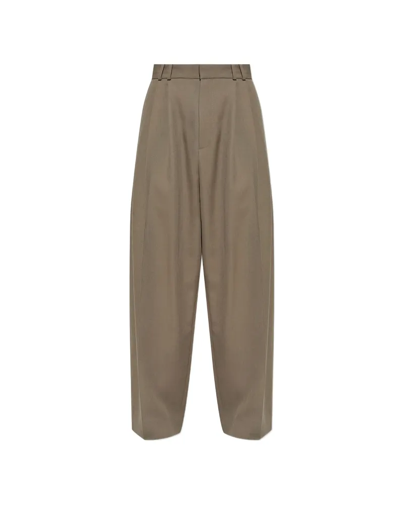 Studio Nicholson Pleated Trousers Brown
