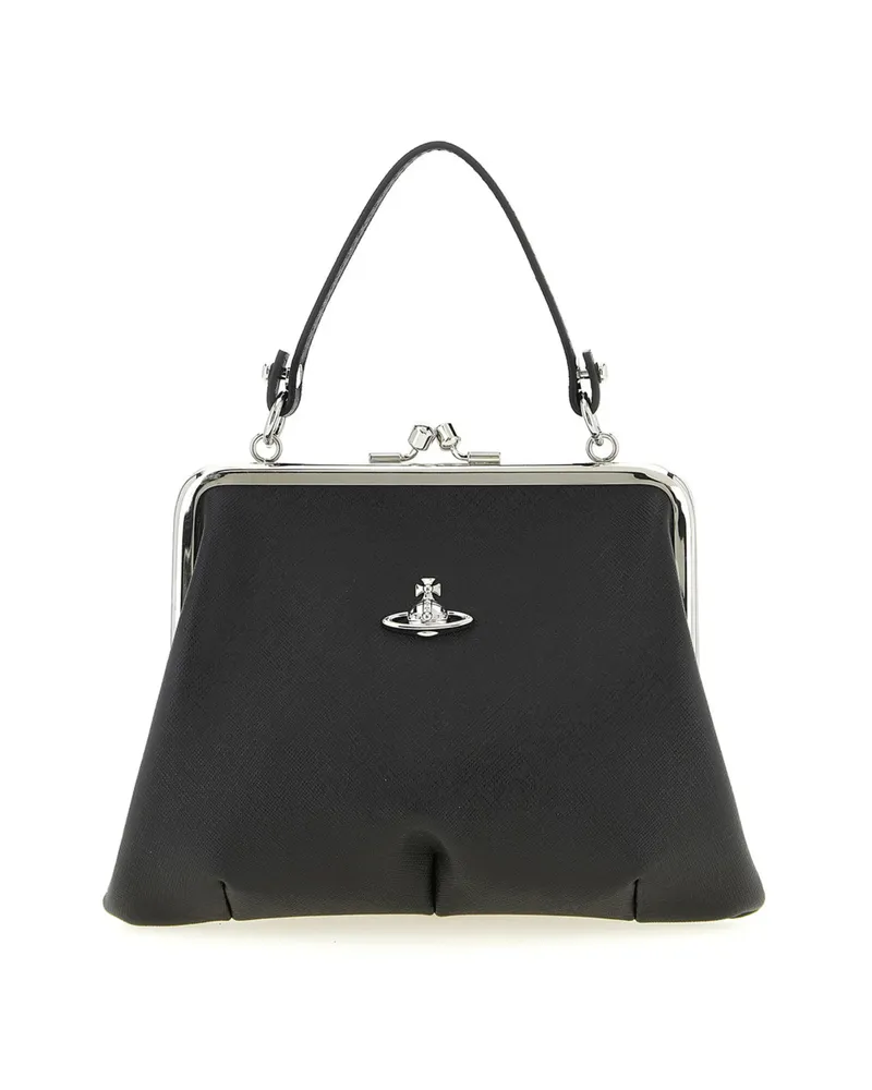 Vivienne Westwood Granny Frame Chain-strap Clutch Bag Black