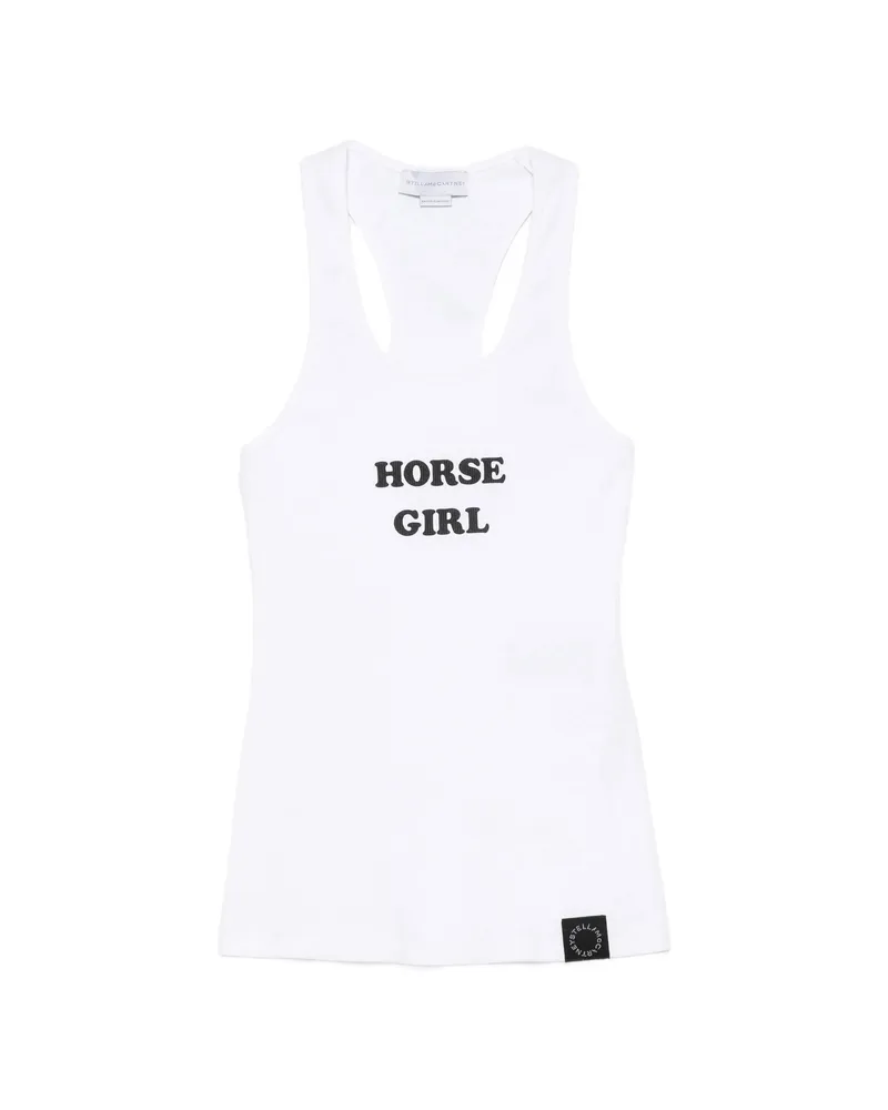 Stella McCartney Ribbed-knit Tank Top White