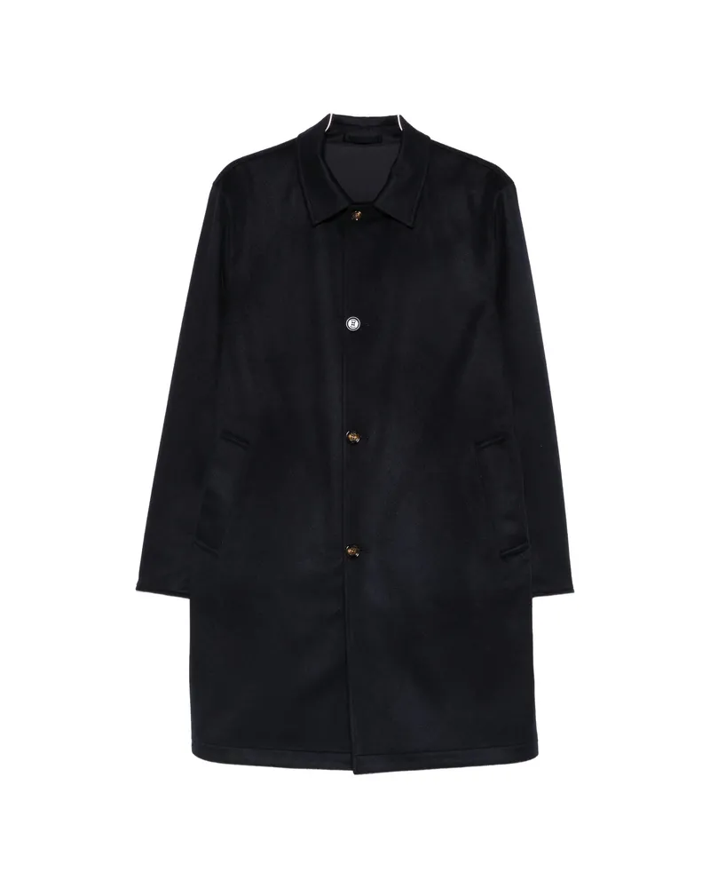 KIRED Single-breasted Reversible Coat Blue