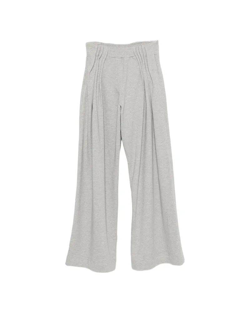 Dries van Noten Pleated Wide-leg Trousers Grey