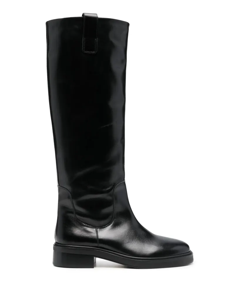 aeyde Taito Block Heel Boots Black
