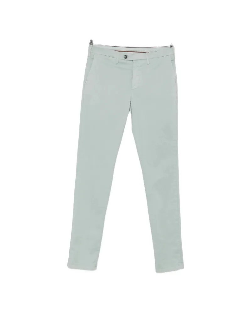 Canali Straight-leg Chino Trousers Green