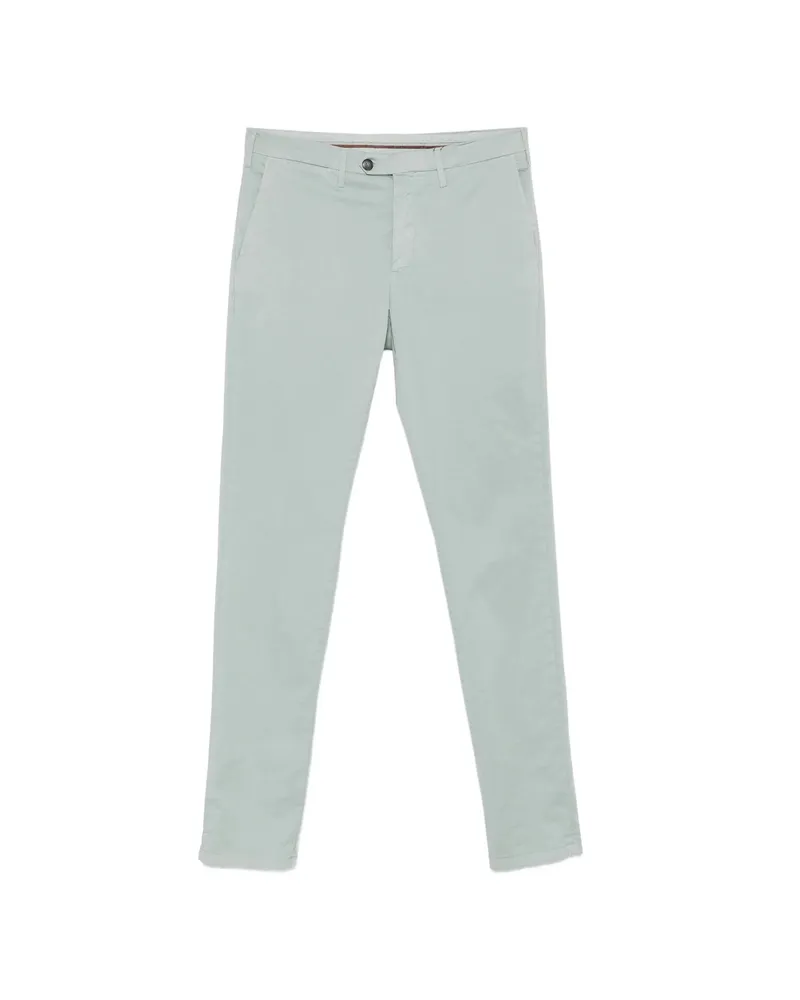 Canali Straight-leg Chino Trousers Green