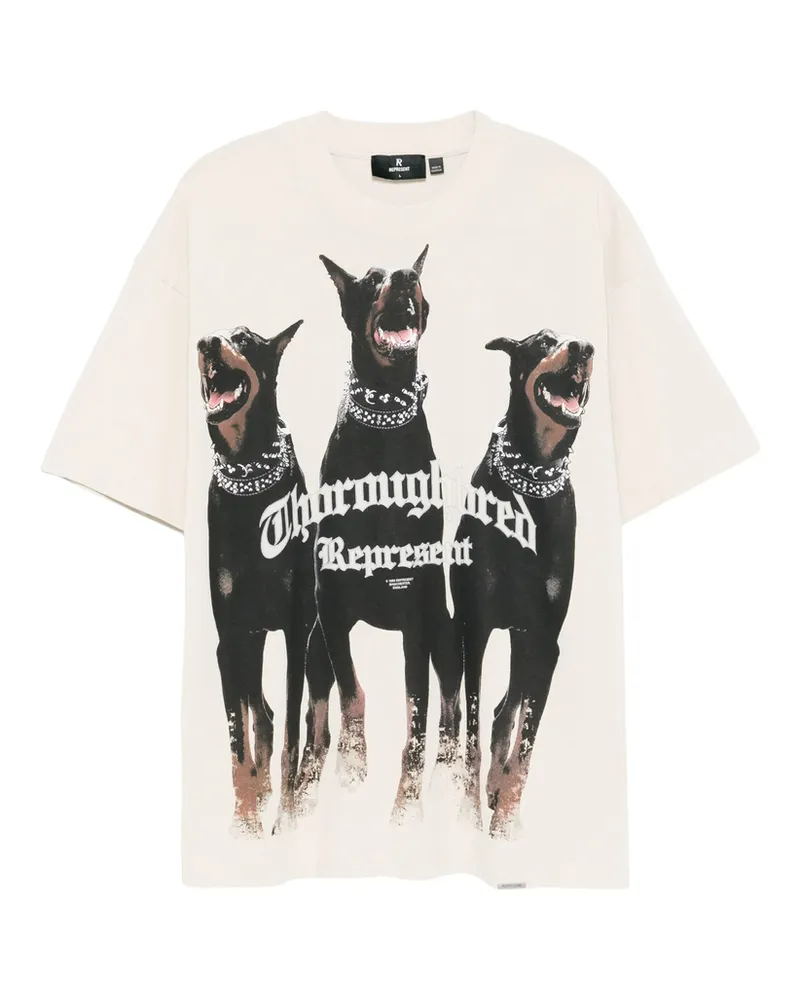 REPRESENT Thoroughbred T-shirt Neutrals