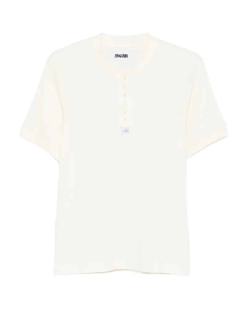 Magliano Nudo Buttoned T-shirt Neutrals