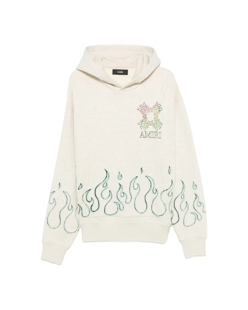 Amiri Flame-pint Hoodie Neutrals
