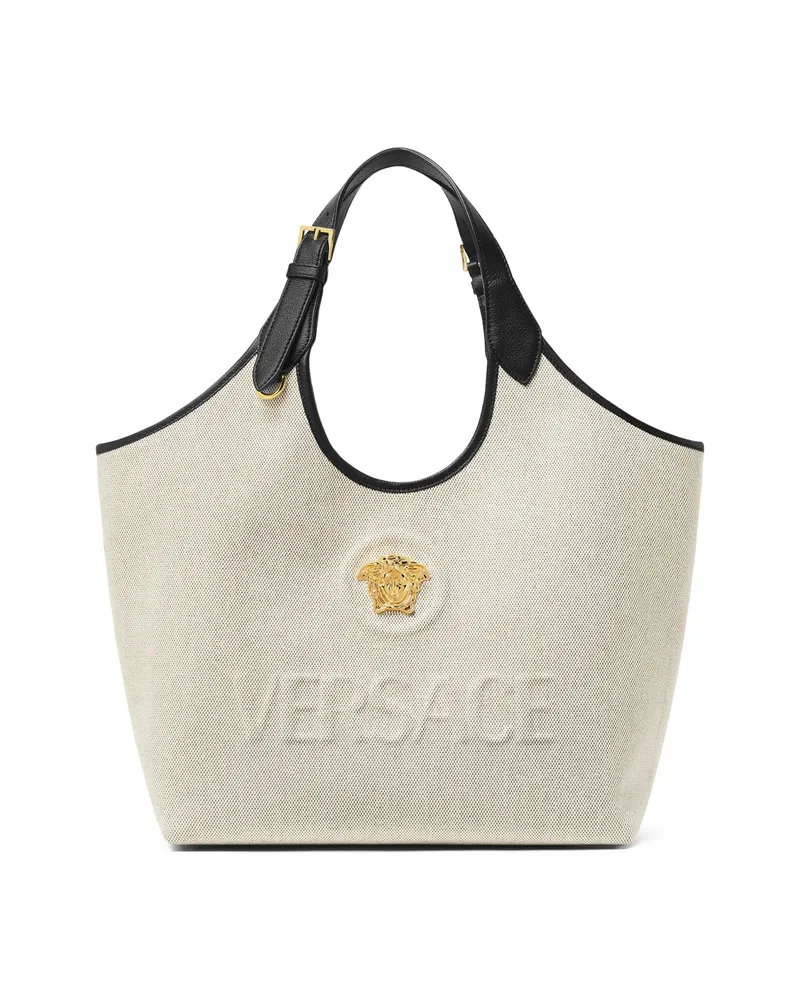 Versace Medusa-emblem Tote Bag Neutrals