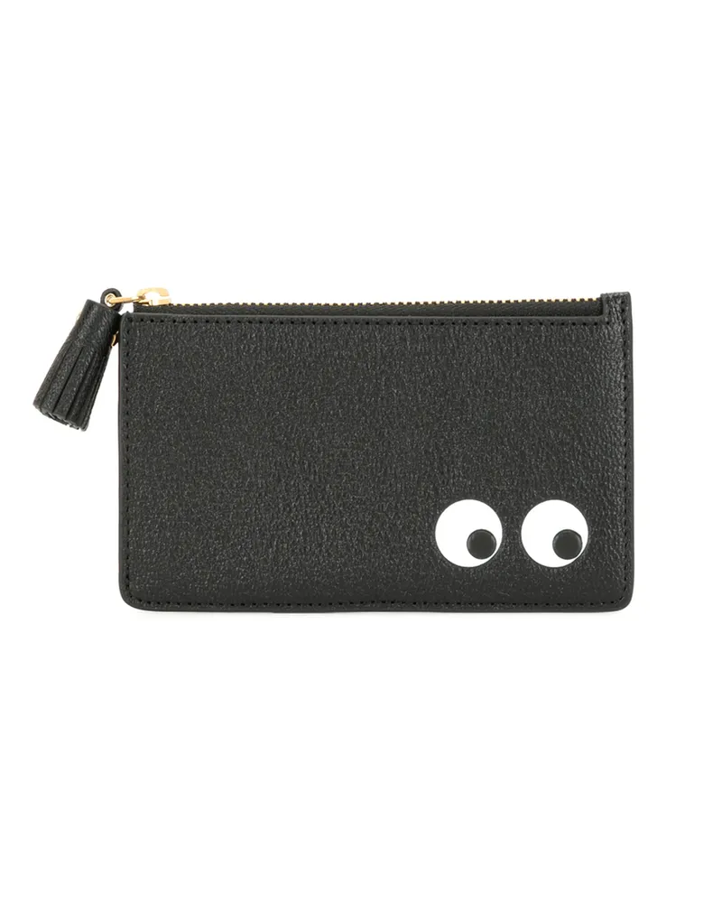 Anya Hindmarch EYEs Zipped Card Case Black