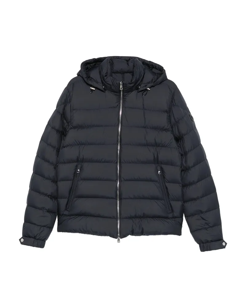 Moncler Arneb Hooded Short Down Jacket Blue