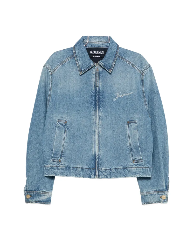 Jacquemus The De-Nîmes Canevas Zip-up Denim Jacket Blue