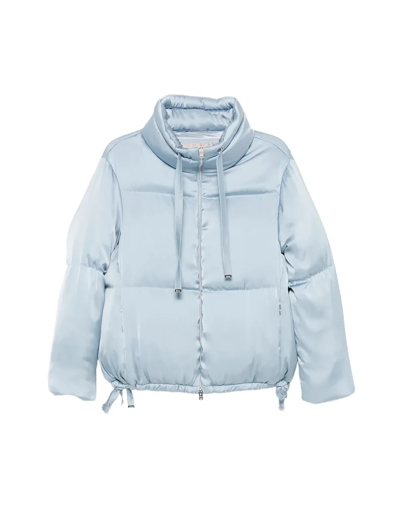Herno Quilted High-neck Zip-up Jacket Blue