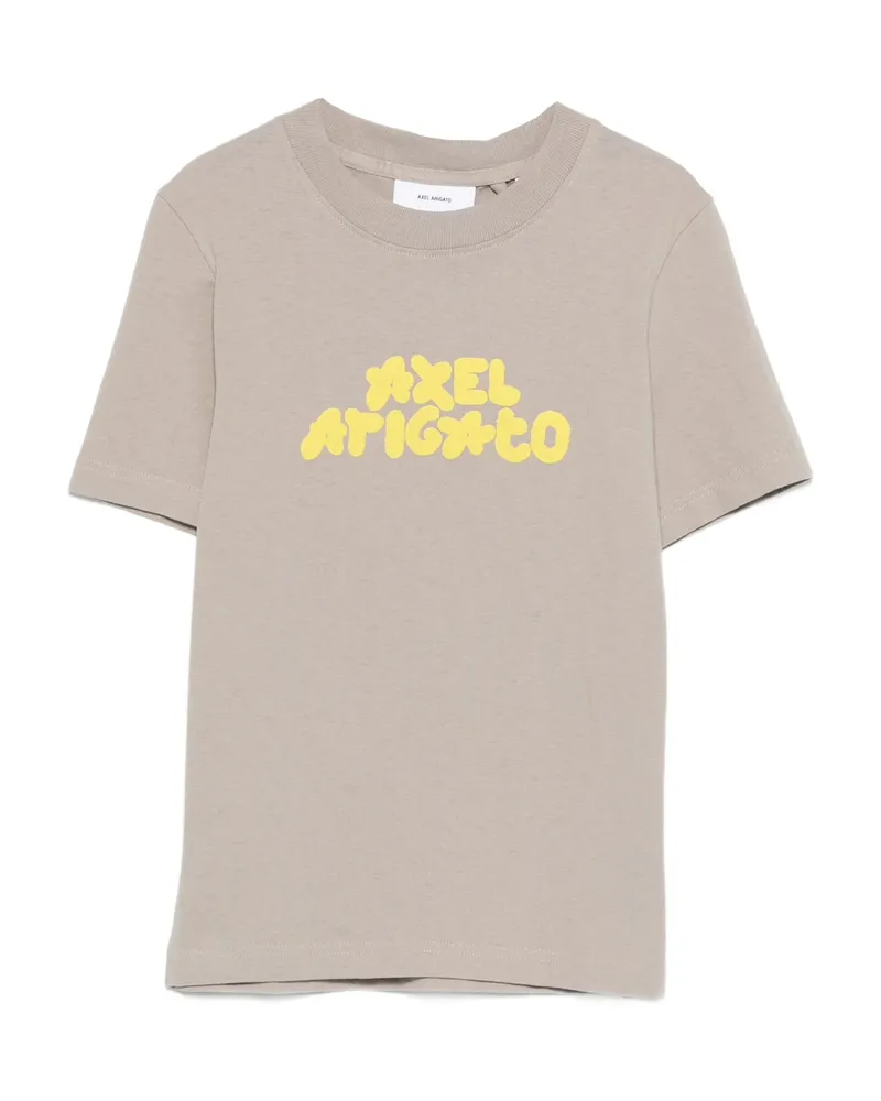 Axel Arigato Bubble Logo-print T-shirt Grey