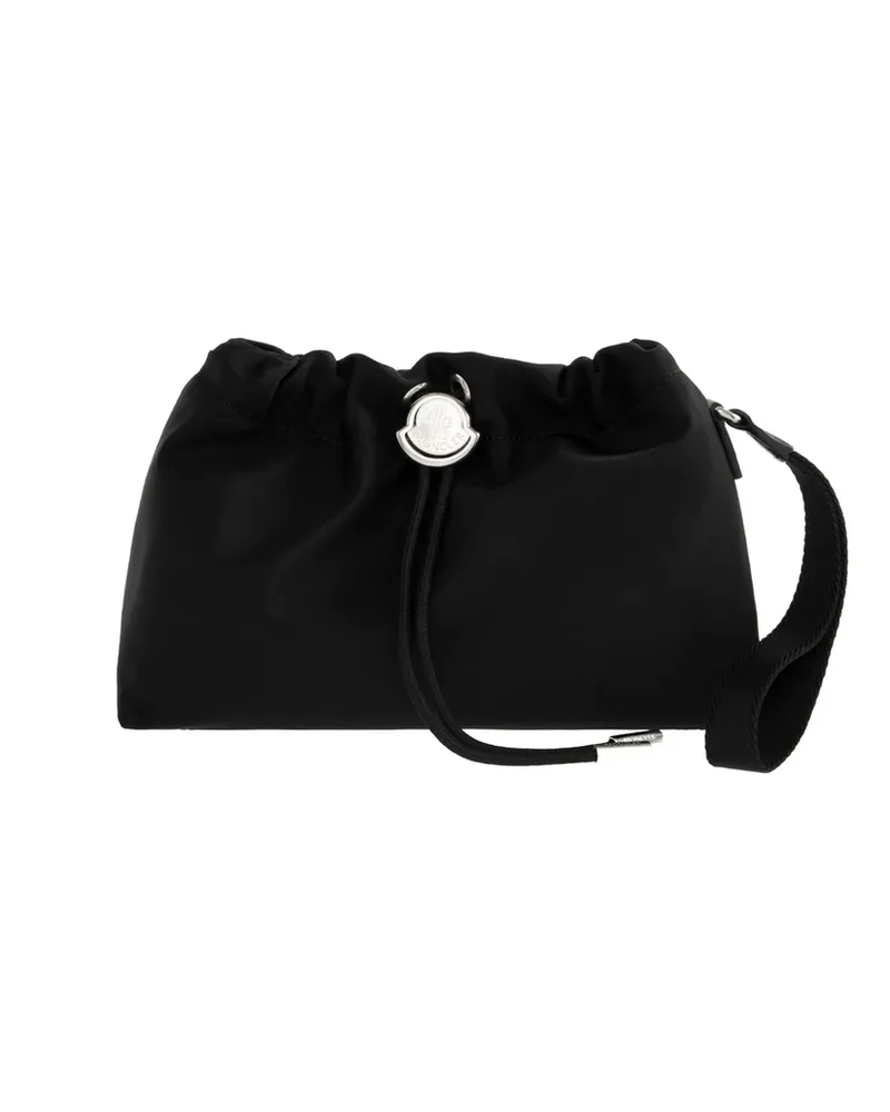 Moncler Trick Drawstring Clutch Bag Black