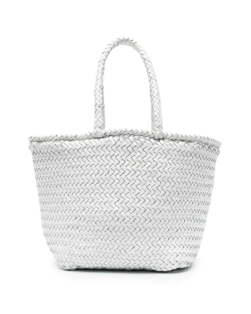 Dragon Diffusion Small Grace Basket Tote Bag White