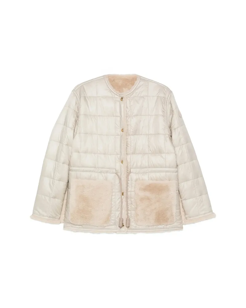 Moncler Quilted Jacket Neutrals