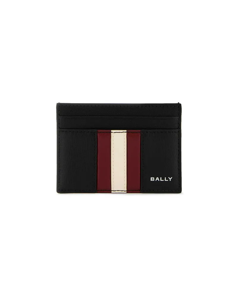 Bally Logo-print Leather Card Holder Black