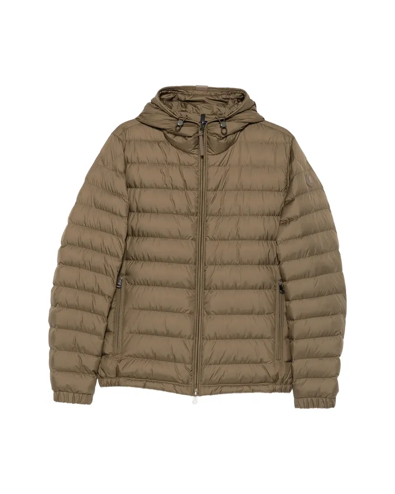 Moncler Quilted Hooded Jacket Green