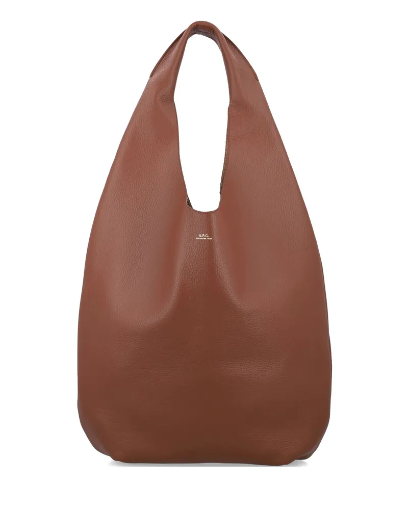 A.P.C. A. p.c. Le Neige Tote Bag Brown
