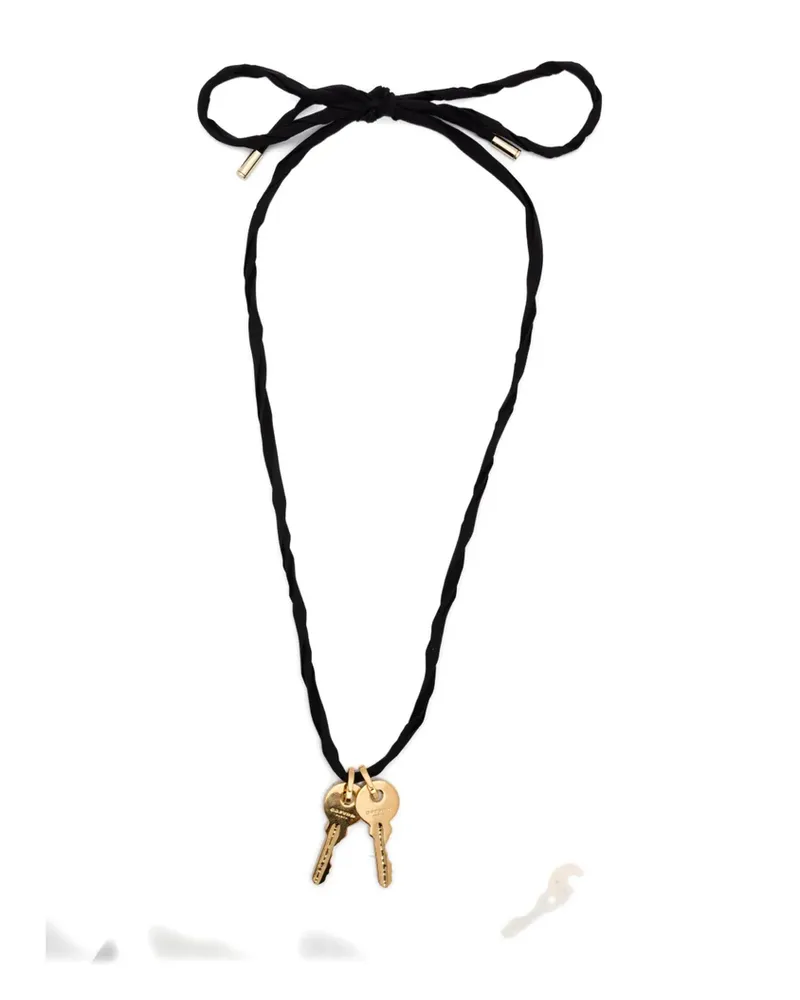 Carven Key-charm Necklace Gold