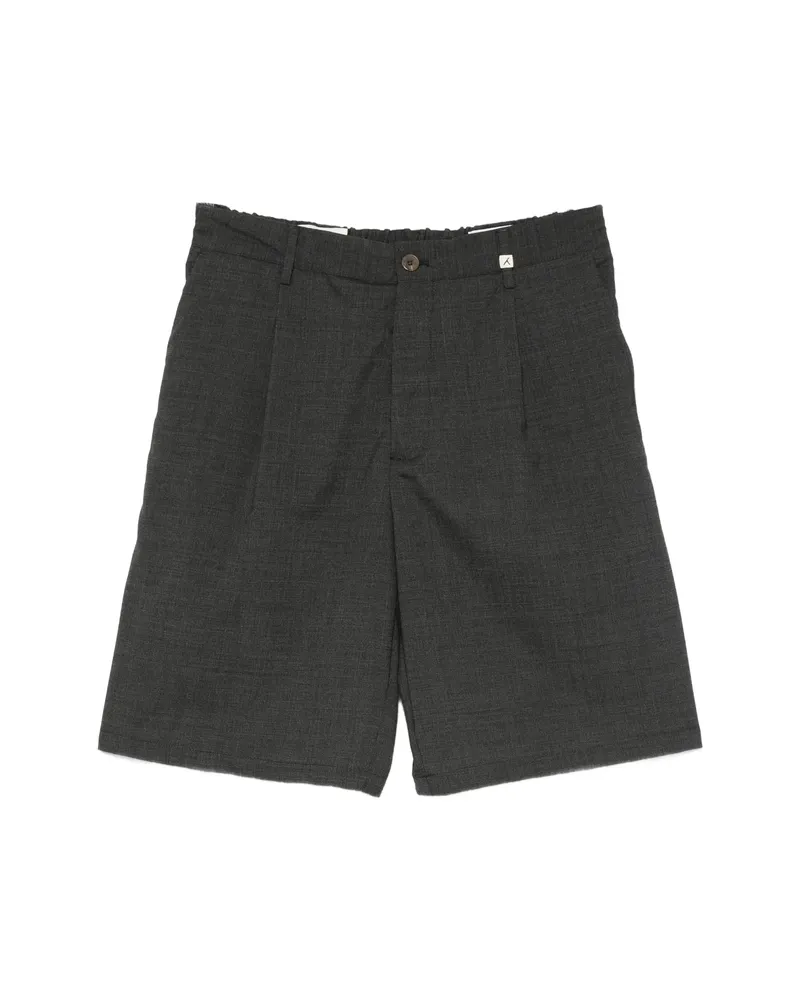 MYTHS Pleated Belt-loop Shorts Grey