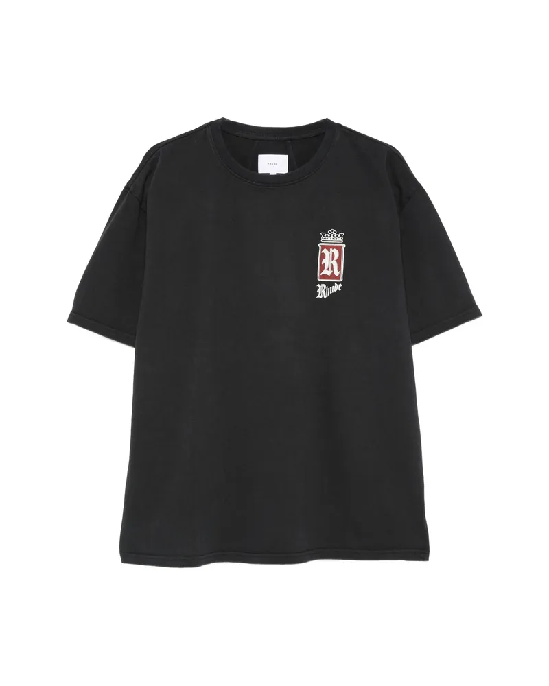 RHUDE Logo T-shirt Black