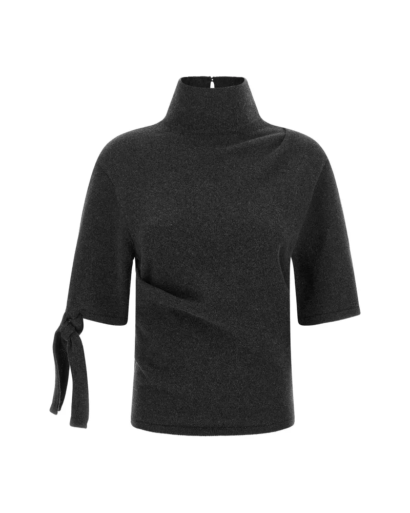 Jacquemus Tie-detail Roll-neck Sweater Grey