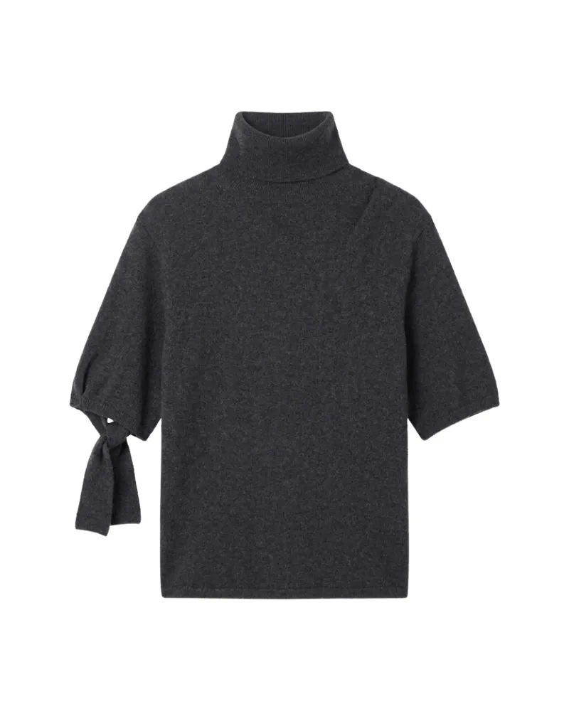 Jacquemus Tie-detail Roll-neck Sweater Grey