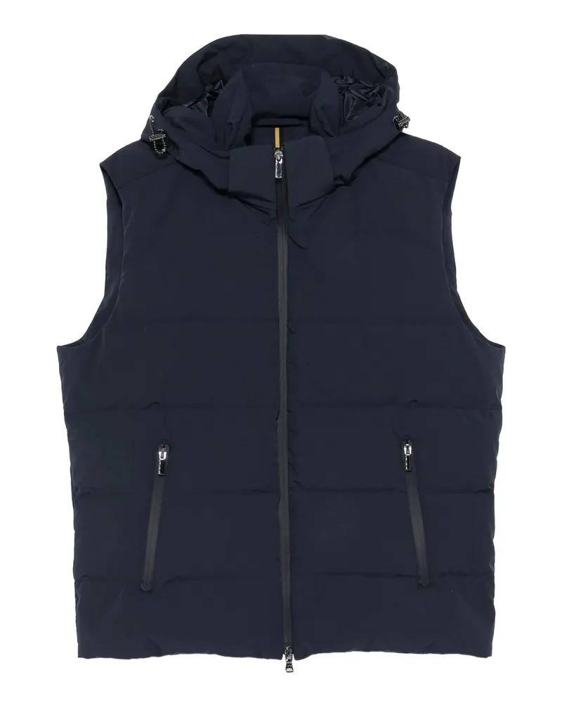 Paul & Shark Hooded Quilted Vest Blue