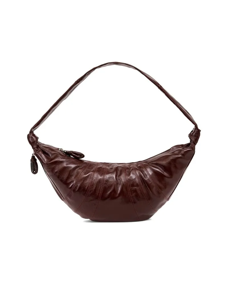 Christophe Lemaire Large Croissant Shoulder Bag Brown