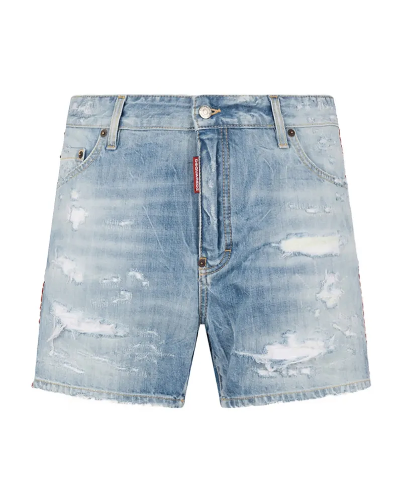 Dsquared2 Distressed-effect Shorts Blue