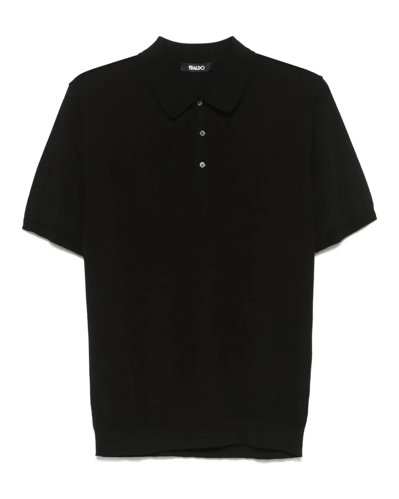 ERALDO Knitted Polo Shirt Black