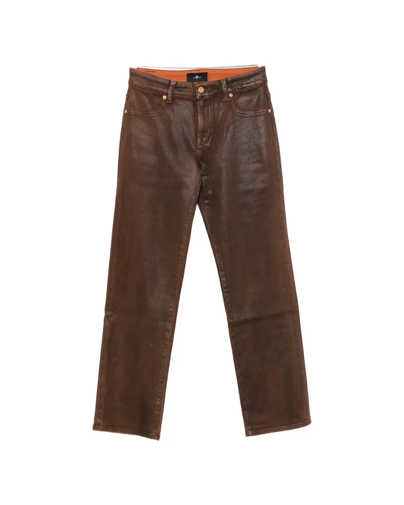 7 for all mankind Calie Straight-leg Jeans Brown