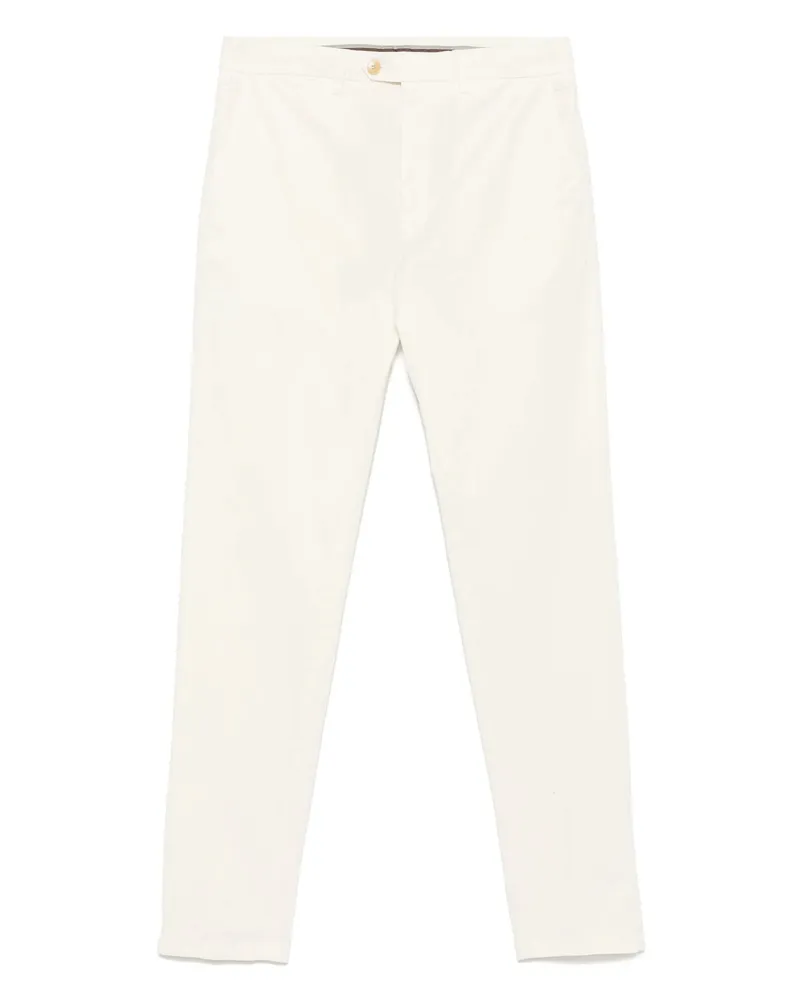 Canali Stretch-cotton Chinos White