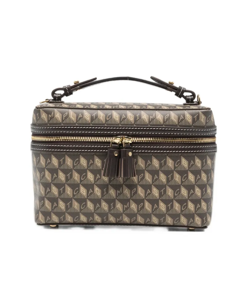 Anya Hindmarch I Am A Plastic Bag Monogram-print Tote Bag Brown