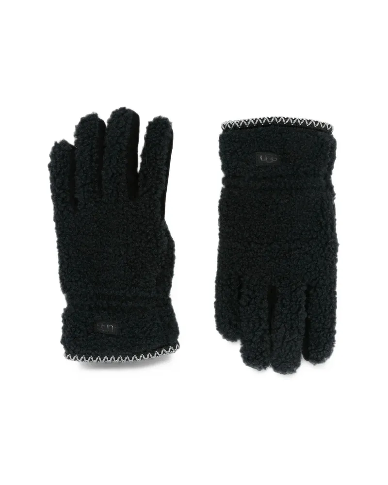 UGG UGGbraid Faux-fur Gloves Black