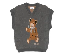 Teddy Bear V-neck Sweater