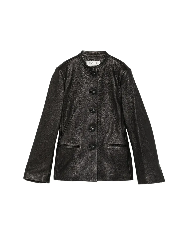 Róhe Grained-leather Jacket Black
