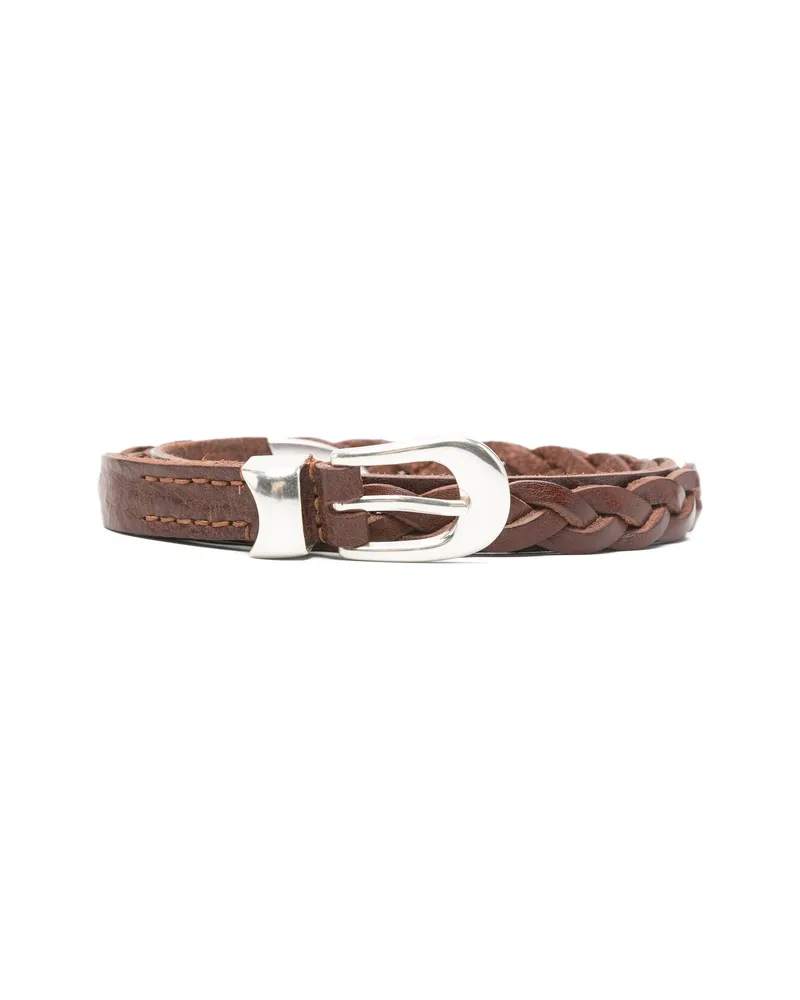 Our Legacy Braided Belt Brown