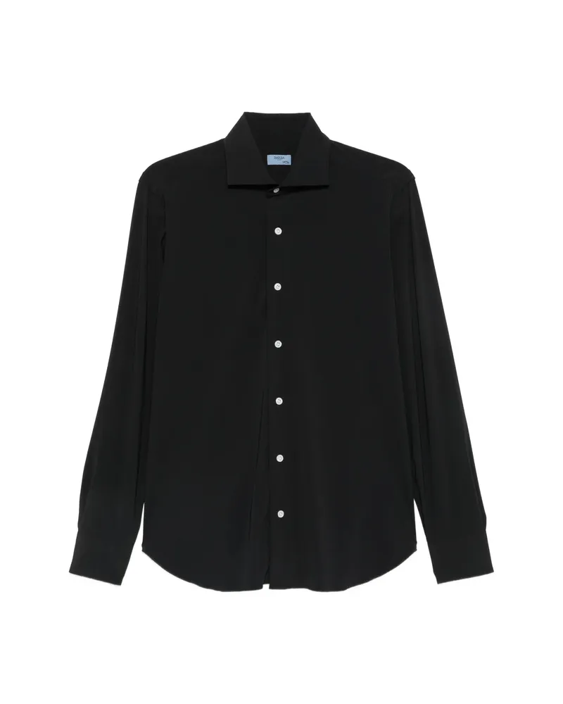 BARBA Long-sleeve Button-up Shirt Black