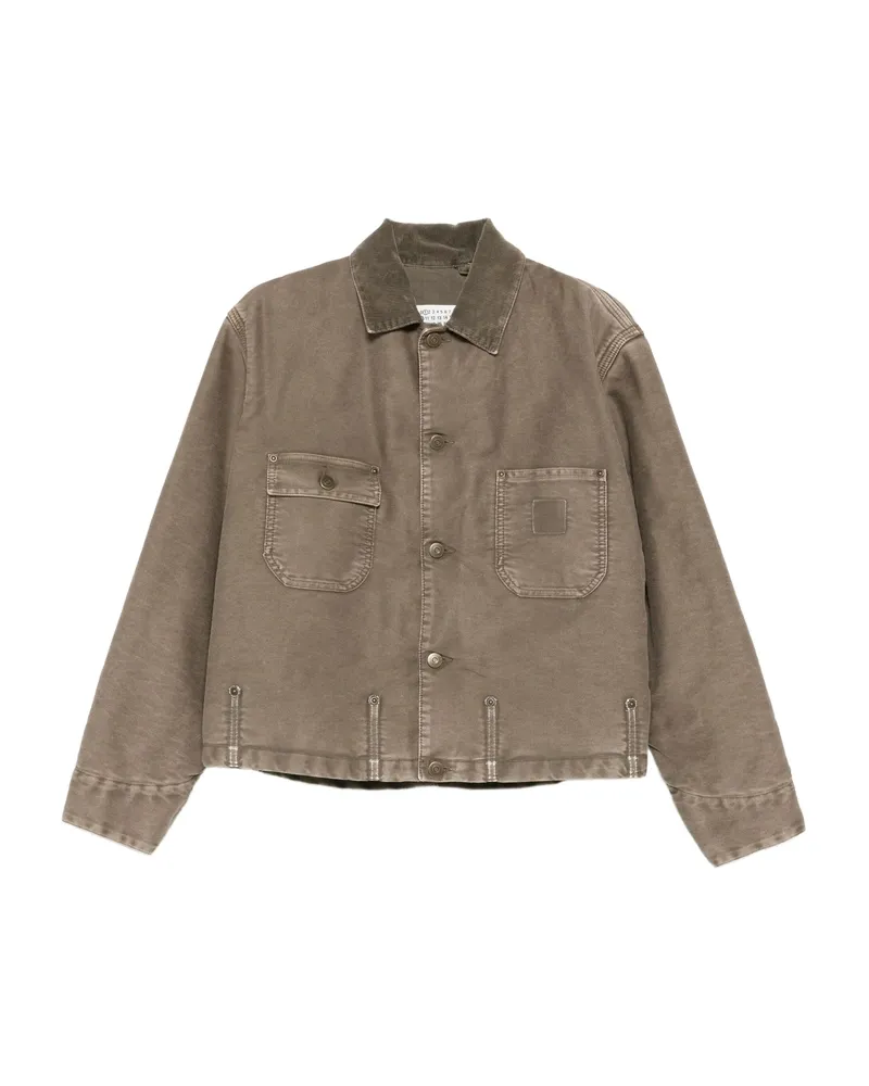 Maison Margiela Corduroy-collar Jacket Brown