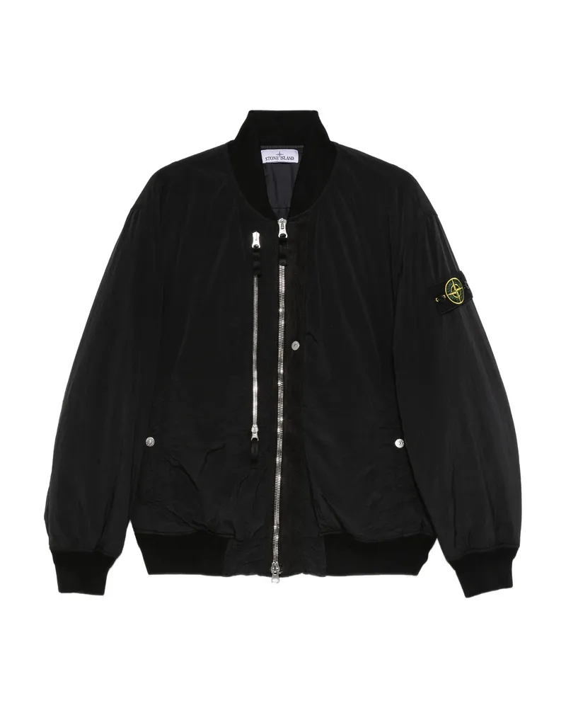 Stone Island Compass-badge Bomber Jacket Black