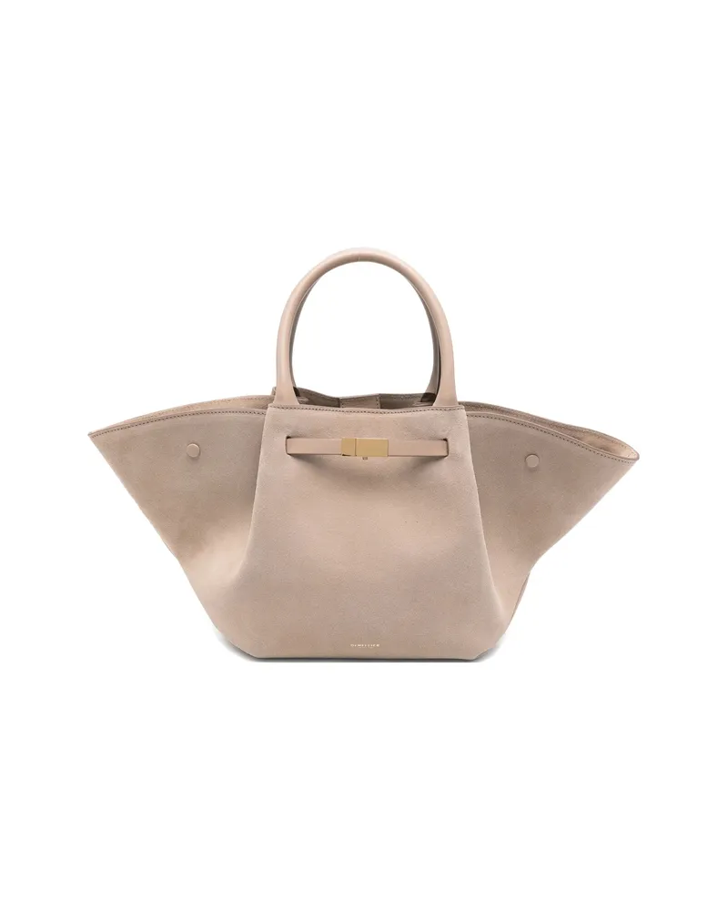 DeMELLIER Suede Top Tote Bag Neutrals