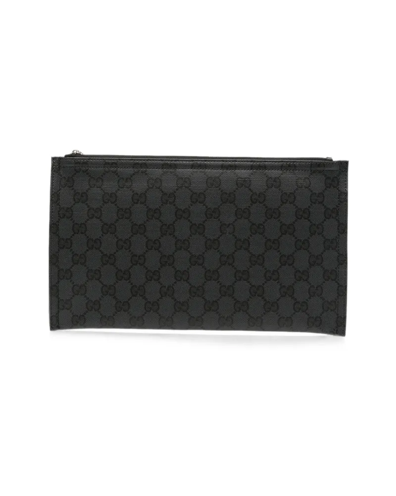 Gucci GG Supreme Clutch Bag Black