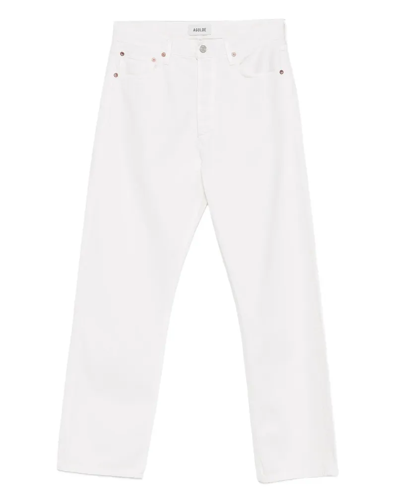 AGOLDE Five-pocket Jeans White