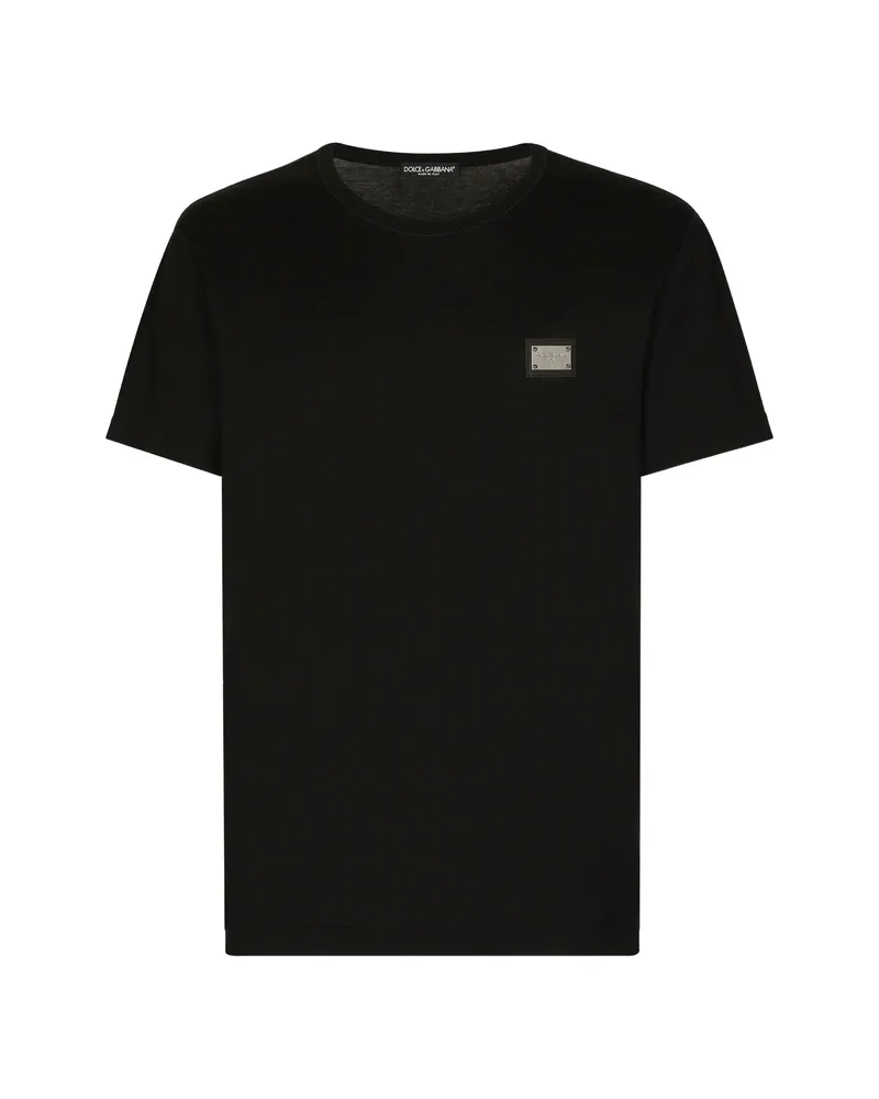 Dolce & Gabbana Logo-plaque T-shirt Black
