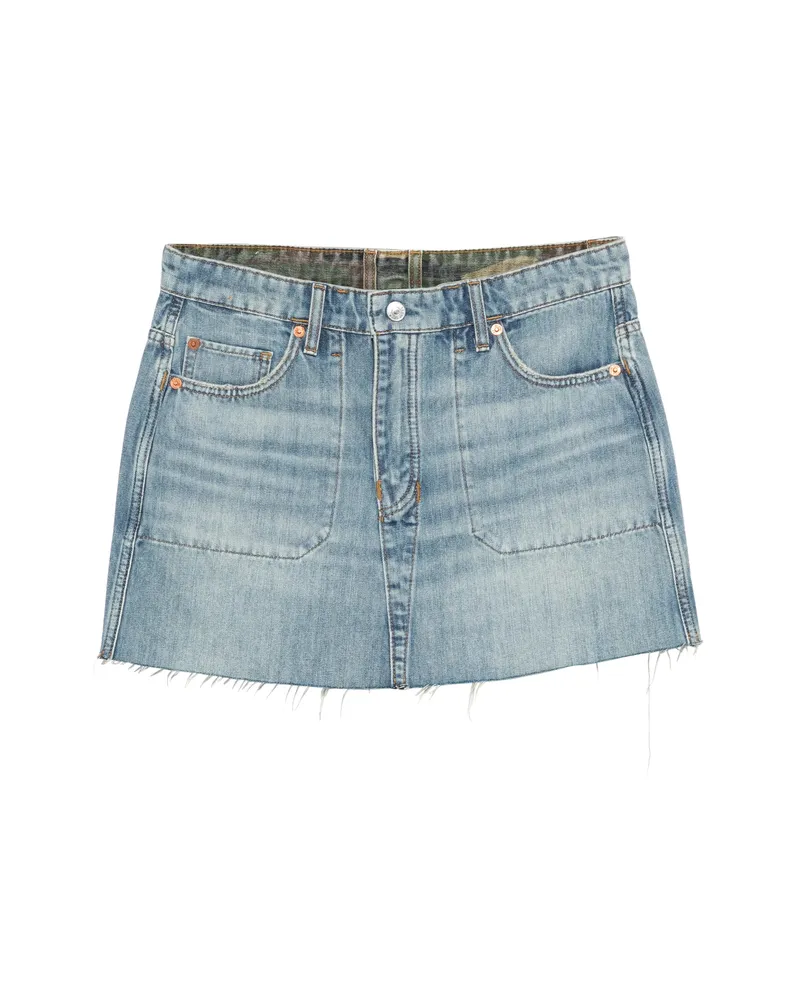 RE/DONE The Rewind Denim Skirt Blue