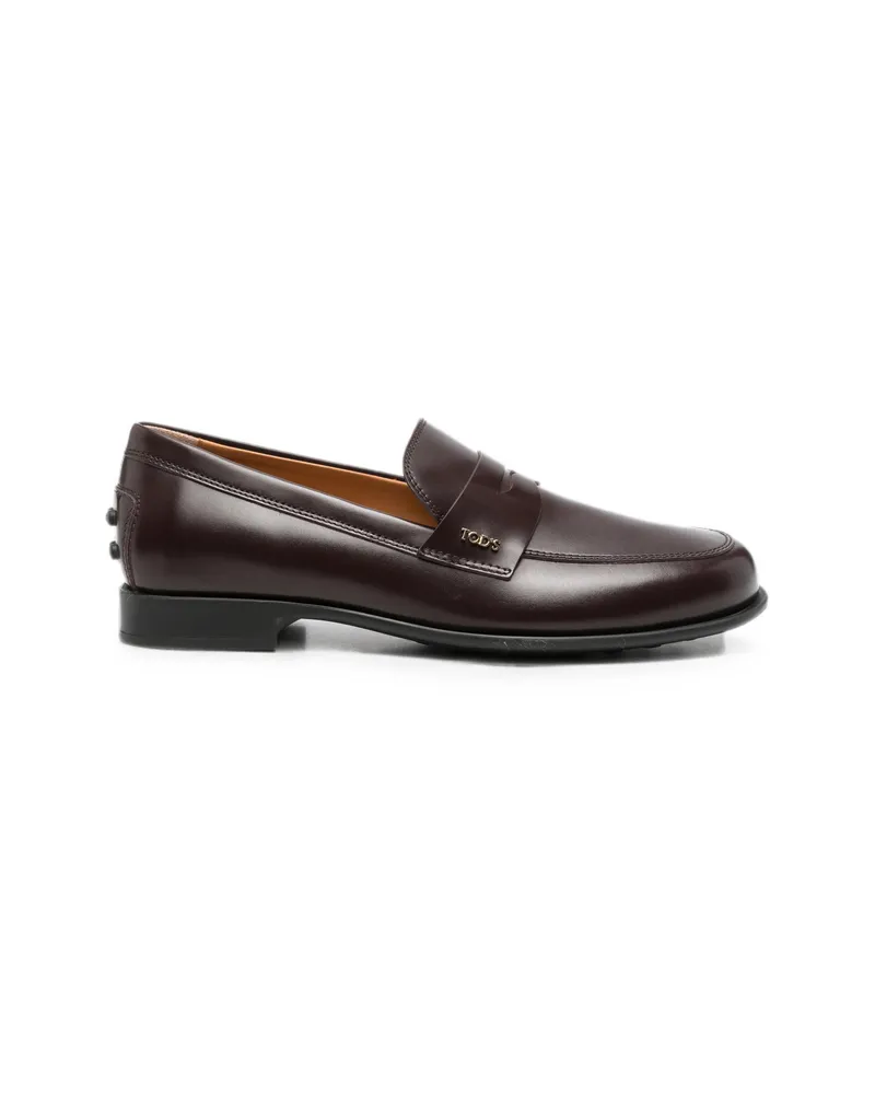 TOD'S Leather Loafers Brown