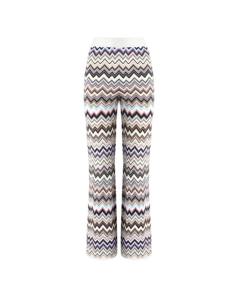 Missoni Zigzag-knit Trousers White