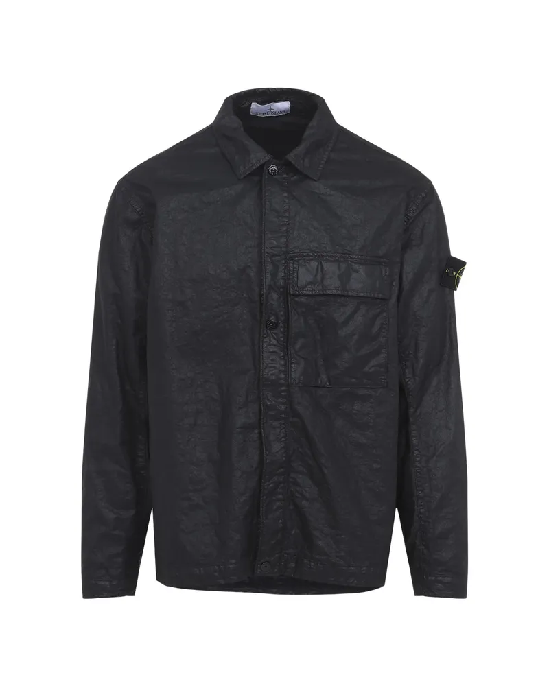 Stone Island Flap-pocket Shirt Black